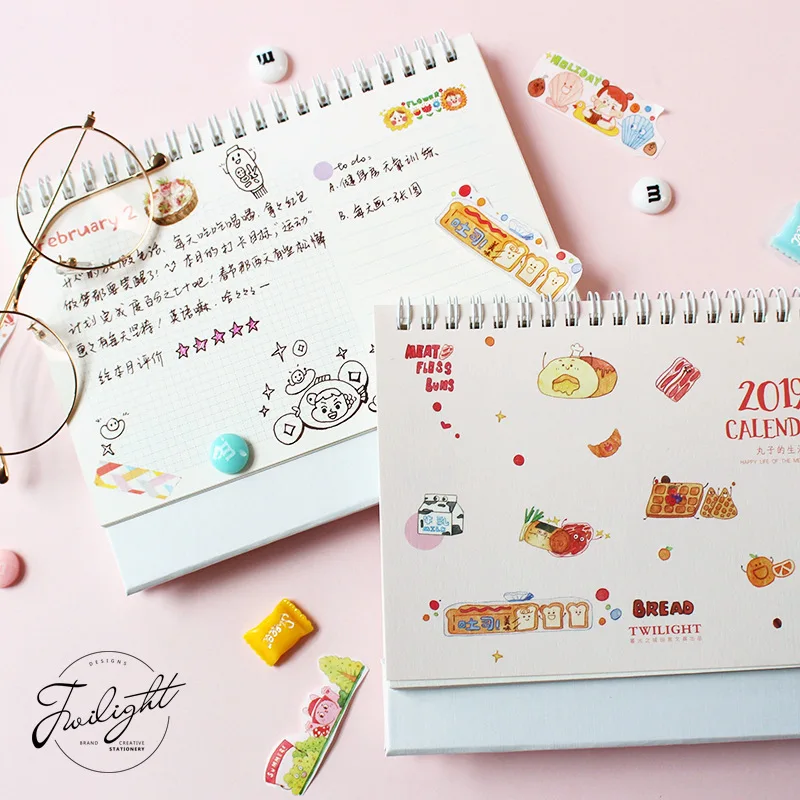 2019 Kawaii Cartoon Travel Desk Calendar DIY Table Calendars Daily Schedule Planner 2018.09~2019.12
2019 Kawaii Cartoon Travel Desk Calendar DIY Table Calendars Daily Schedule Planner 2018.09~2019.12
