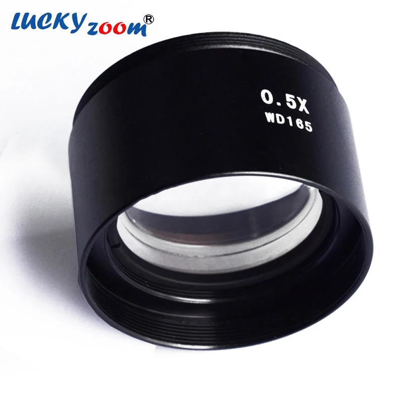 Lucky Zoom Brand 0.5X Auxiliary Microscope Objective Lens For Binocular Trinocular Stereo Microscope Zoom Accessories WD165MM
Lucky Zoom Brand 0.5X Auxiliary Microscope Objective Lens For Binocular Trinocular Stereo Microscope Zoom Accessories WD165MM