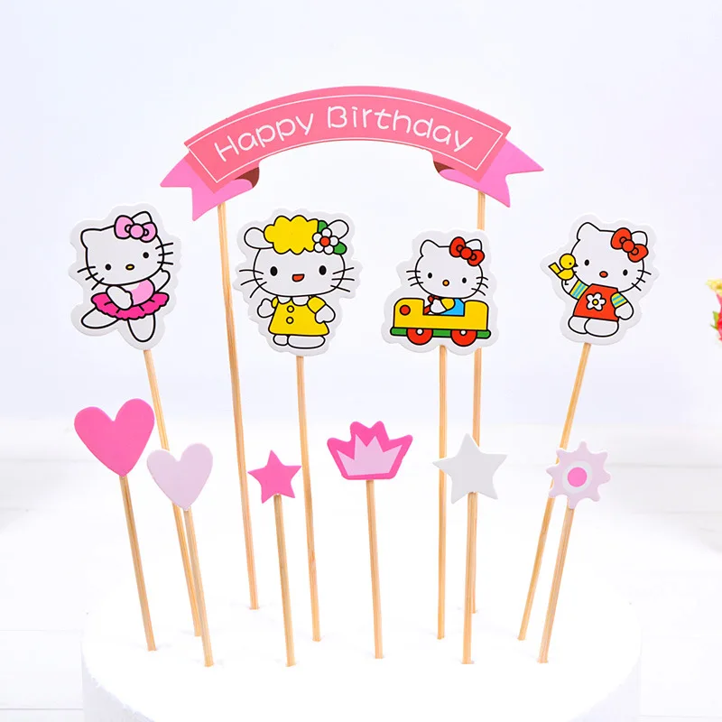 1PC Cartoon Paper Mickey Hello Kitty Pig Princess Wedding Happy Birthday Cake Toppers Birthday Party Decorations Kids Supplies
1PC Cartoon Paper Mickey Hello Kitty Pig Princess Wedding Happy Birthday Cake Toppers Birthday Party Decorations Kids Supplies