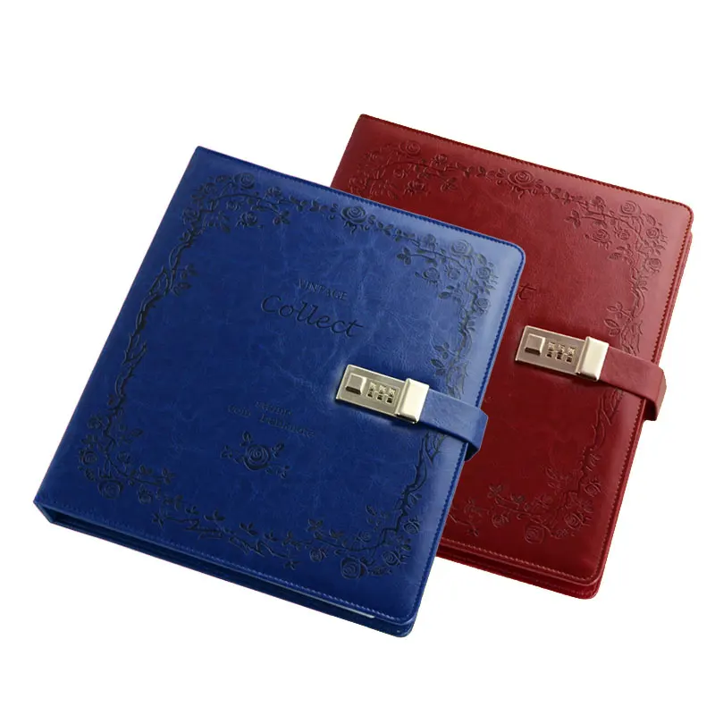 24*27cm Retro Password Lock For Coin Album Collection Book Commemorative Coin Folder Portable Home Decor Business Gifts
24*27cm Retro Password Lock For Coin Album Collection Book Commemorative Coin Folder Portable Home Decor Business Gifts