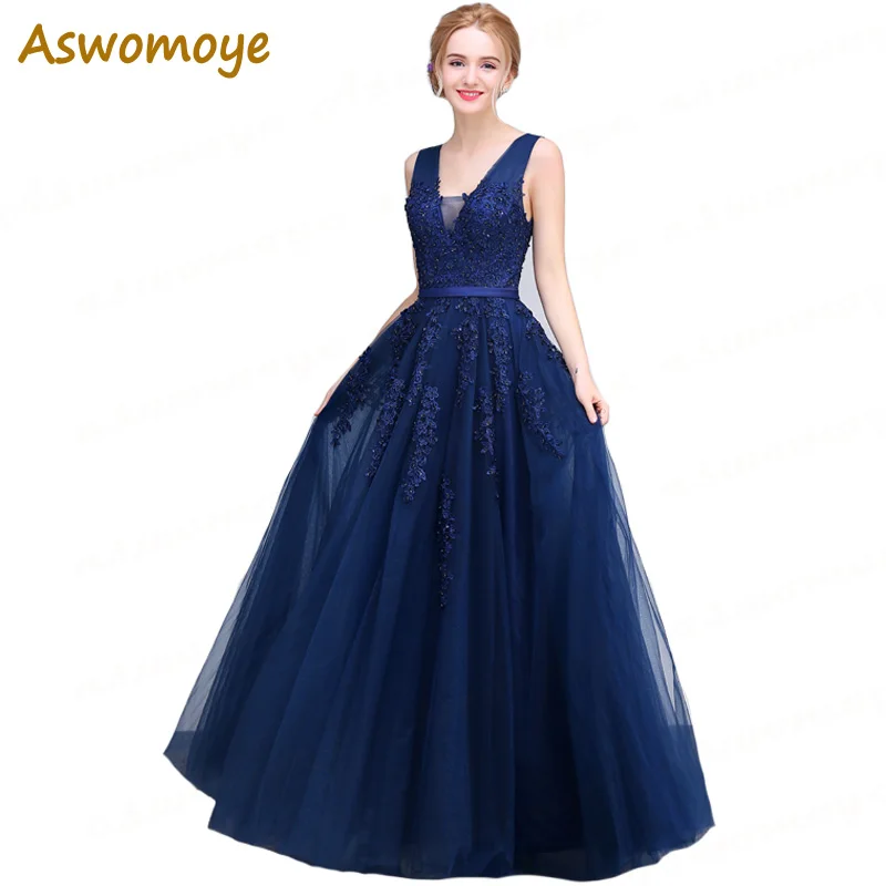 Aswomoye Haute Couture Long Evening Dress Sexy V-Neck Party Dresses Beading A-Line Formal Prom Dress robe de soiree
Aswomoye Haute Couture Long Evening Dress Sexy V-Neck Party Dresses Beading A-Line Formal Prom Dress robe de soiree