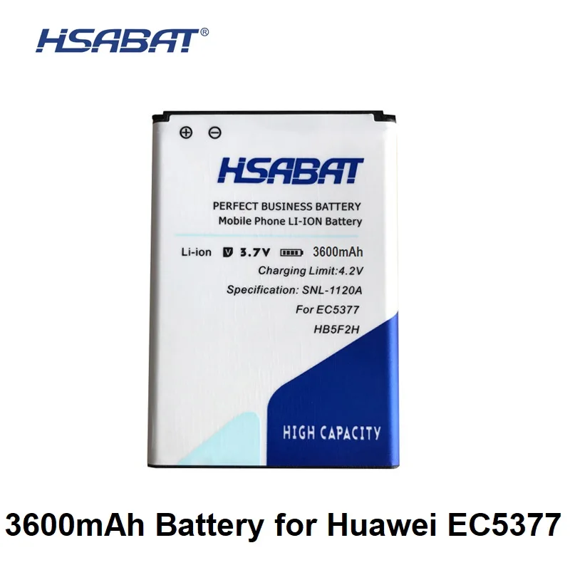 HSABAT 3600mAh HB5F2H Battery Use for HB554666RAW Huawei 4G Lte WIFI Router 4G E5375 EC5377 E5373 E5330 E5336 E5351 E5372 E5356
HSABAT 3600mAh HB5F2H Battery Use for HB554666RAW Huawei 4G Lte WIFI Router 4G E5375 EC5377 E5373 E5330 E5336 E5351 E5372 E5356