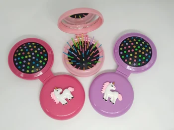 1 Pcs Hello KT Unicorn New Girls Portable Mini Folding Comb Airbag Massage Round Travel Hair brush With Mirror Cute
1 Pcs Hello KT Unicorn New Girls Portable Mini Folding Comb Airbag Massage Round Travel Hair brush With Mirror Cute