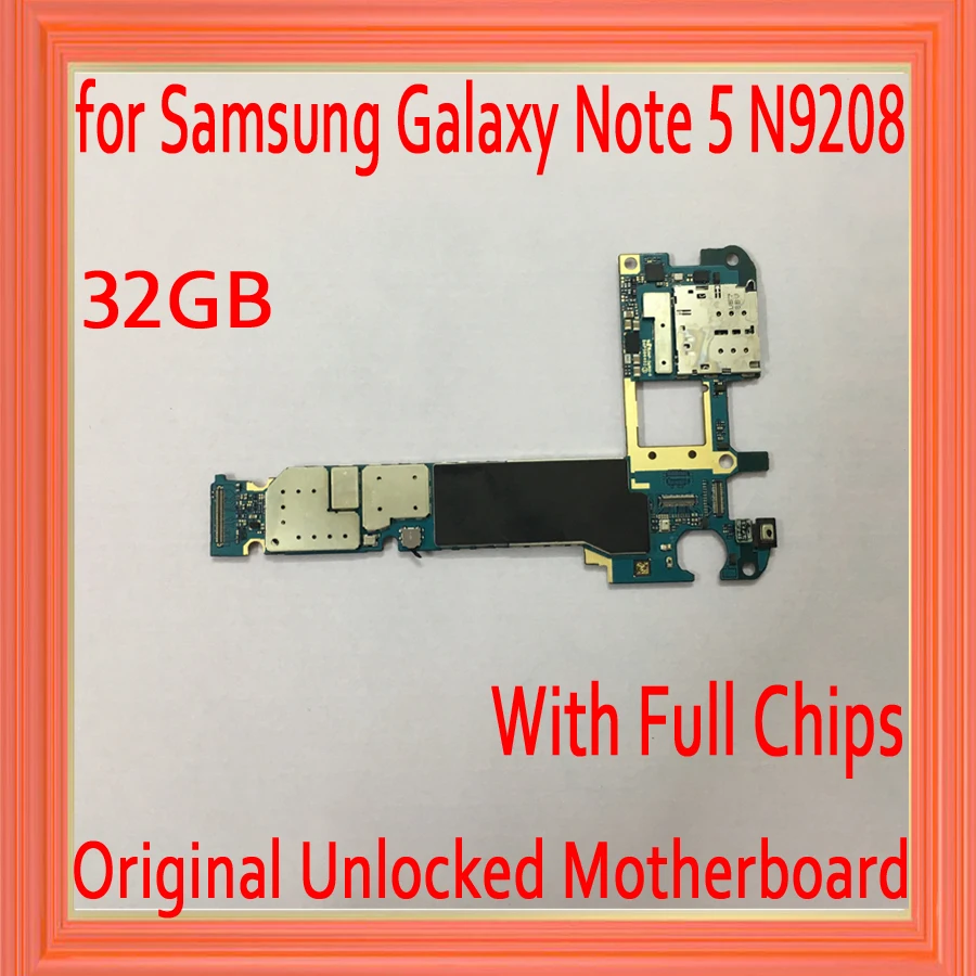 Original unlocked for Samsung Galaxy Note 5 N9208 Motherboard with OS System,32GB for Note 5 N9208 Mainboard,Dual Sim Card
Original unlocked for Samsung Galaxy Note 5 N9208 Motherboard with OS System,32GB for Note 5 N9208 Mainboard,Dual Sim Card