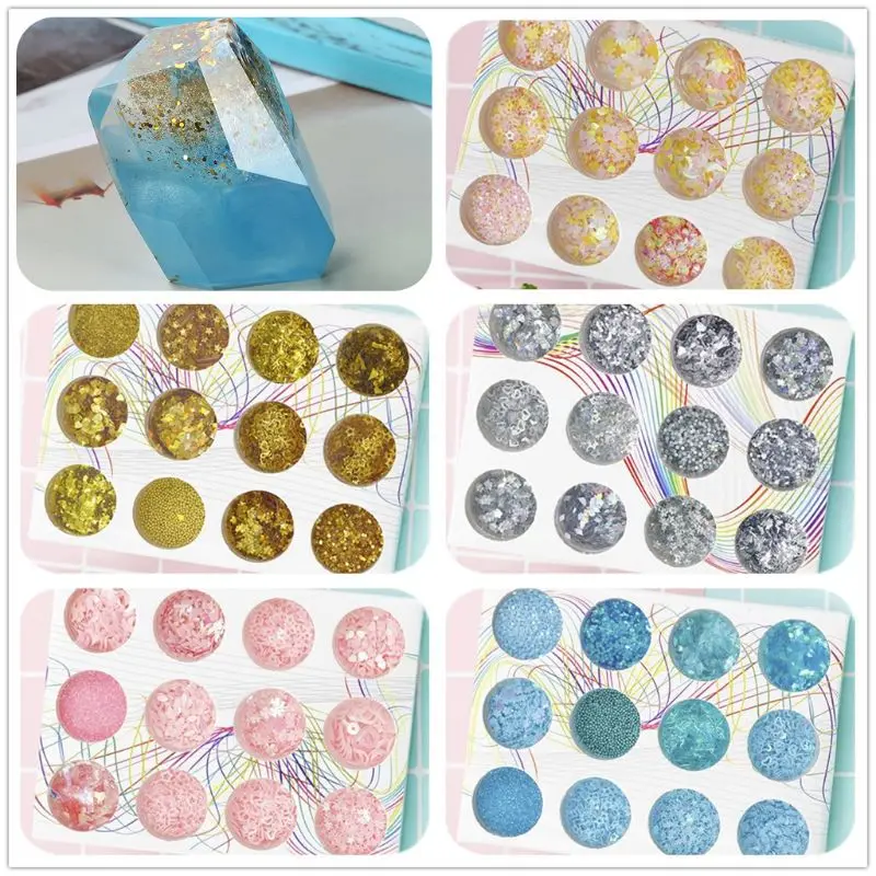 12 Bottles/Set Shiny Sequin Glittering DIY Filling Materials Filler Epoxy Resin Crafts Jewelry Manicure Glow Exquisite Makeup
12 Bottles/Set Shiny Sequin Glittering DIY Filling Materials Filler Epoxy Resin Crafts Jewelry Manicure Glow Exquisite Makeup
