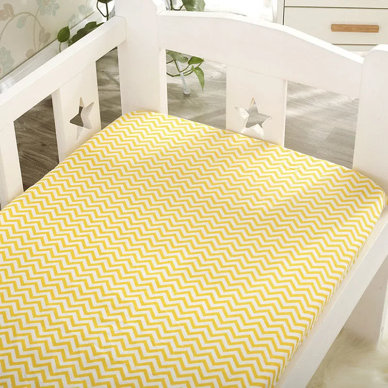 Baby Cotton bedding Fitted Sheet Bed Cover Bedding Cartoon Crib Mattress Protector Bedspread baby bed sheet for crib 130*70 CM 8