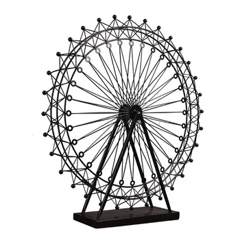 Vintage Wrought Iron Large Ferris Wheel Ornaments Figurines Valentine'S Day Gifts Decoration Crafts Home Decoration Accessories 
Vintage Wrought Iron Large Ferris Wheel Ornaments Figurines Valentine'S Day Gifts Decoration Crafts Home Decoration Accessories