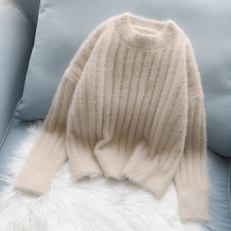 soft solid knitted women sweaters 2019 new comfortable material o-neck loose warm thicken lady pullovers outwear tops
soft solid knitted women sweaters 2019 new comfortable material o-neck loose warm thicken lady pullovers outwear tops
