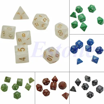 Sided Dice D4 D6 D8 D10 D12 D20 Dungeons&Dragon D&D RPG Poly Game Set of 7 Chess
Sided Dice D4 D6 D8 D10 D12 D20 Dungeons&Dragon D&D RPG Poly Game Set of 7 Chess