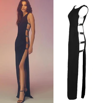 Elegant Nightclub Costume Long Black Dress For Women Hollowing Out Festival Outfit Evening Party Singer Stage Costume BL1433
Elegant Nightclub Costume Long Black Dress For Women Hollowing Out Festival Outfit Evening Party Singer Stage Costume BL1433
