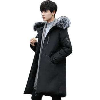2018 Winter Men Cotton-Padded Long Jacket Simple Solid Casual Loose Fur Collar Hooded Parkas Jacket Thicken Coat Plus Size M-4XL
2018 Winter Men Cotton-Padded Long Jacket Simple Solid Casual Loose Fur Collar Hooded Parkas Jacket Thicken Coat Plus Size M-4XL