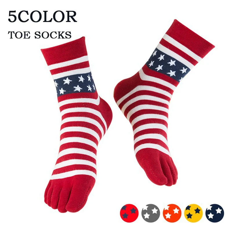 New Brand Striped Star Toe Socks Red White Fashion Casual Cotton Five Finger Socks Summer Gentleman 5 Finger Socks
New Brand Striped Star Toe Socks Red White Fashion Casual Cotton Five Finger Socks Summer Gentleman 5 Finger Socks