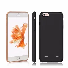 Anti-knock Soft Silicone Edge power bank battery charger case cover for iPhone 6 6S Fit Portable Ultra Thin for iPhone 6 6S Plus