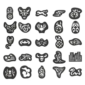 25 Pcs Hair Tattoo Template Hairs Carved Men Tattoos Patterns Salon Barber Tool Hair Styling Tools Tattoos & Body Art
25 Pcs Hair Tattoo Template Hairs Carved Men Tattoos Patterns Salon Barber Tool Hair Styling Tools Tattoos & Body Art