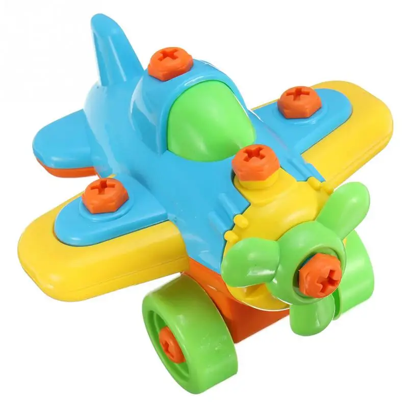 Boy assemble DIY Disassembly Small Plane Building Blocks Children train Model clamp Screwdriver Educational Toys 3-5 years old
Boy assemble DIY Disassembly Small Plane Building Blocks Children train Model clamp Screwdriver Educational Toys 3-5 years old