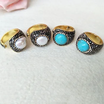 5 Pieces pave Crystal Zircon Gem stone Cuff Ring,Natural pearl Ring Jewelry Finger Ring for women R88
5 Pieces pave Crystal Zircon Gem stone Cuff Ring,Natural pearl Ring Jewelry Finger Ring for women R88