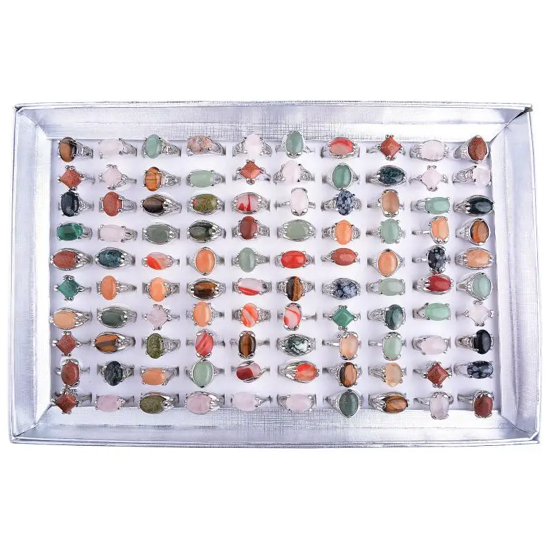 5Pcs/lot Mix Size Colorful Fine Natural Stone Rings For Men Women Send Randomly Wedding Jewelry Vintage Accessories
5Pcs/lot Mix Size Colorful Fine Natural Stone Rings For Men Women Send Randomly Wedding Jewelry Vintage Accessories