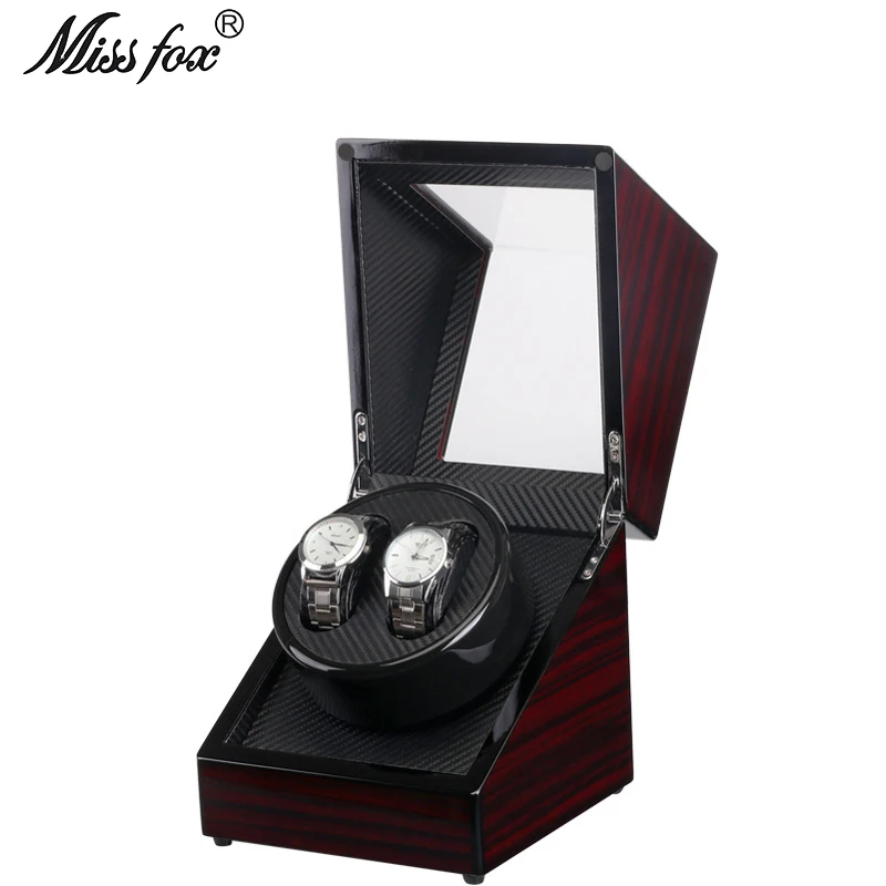 MISSFOX Electric Motor Box Holder For Ebony Paint Inside Carbon Fiber Leather Electric Shaker Automatic Winder Watch Box
MISSFOX Electric Motor Box Holder For Ebony Paint Inside Carbon Fiber Leather Electric Shaker Automatic Winder Watch Box