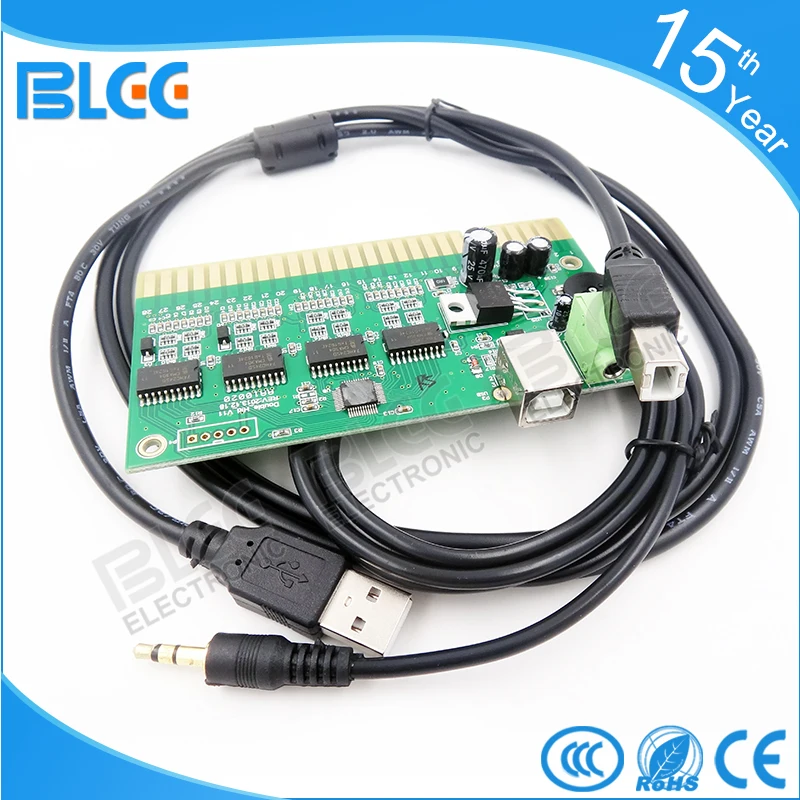 PC USB to JAMMA arcade converter Controller boards for fighting game cabinet joystick pushbutton 
PC USB to JAMMA arcade converter Controller boards for fighting game cabinet joystick pushbutton