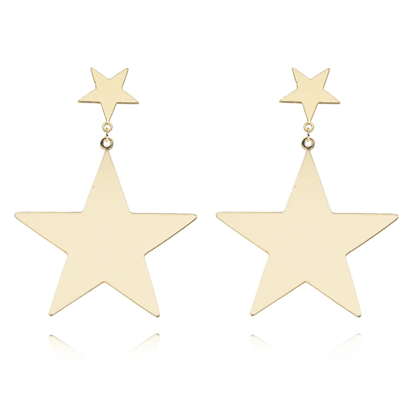 New Fashion Korean Stud Earrings for Women Gold Color Double Star Ear Studs Earing for Women Brincos Jewelry 6B5028
New Fashion Korean Stud Earrings for Women Gold Color Double Star Ear Studs Earing for Women Brincos Jewelry 6B5028