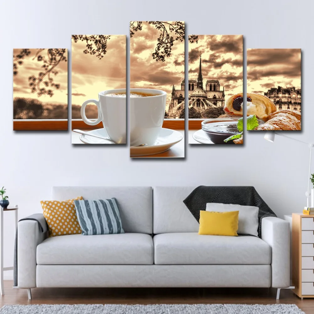 Canvas Posters Wall Art Framework HD Prints Pictures 5 Pieces Coffee Croissant Food Paintings Kitchen & Restaurant Home Decor
Canvas Posters Wall Art Framework HD Prints Pictures 5 Pieces Coffee Croissant Food Paintings Kitchen & Restaurant Home Decor