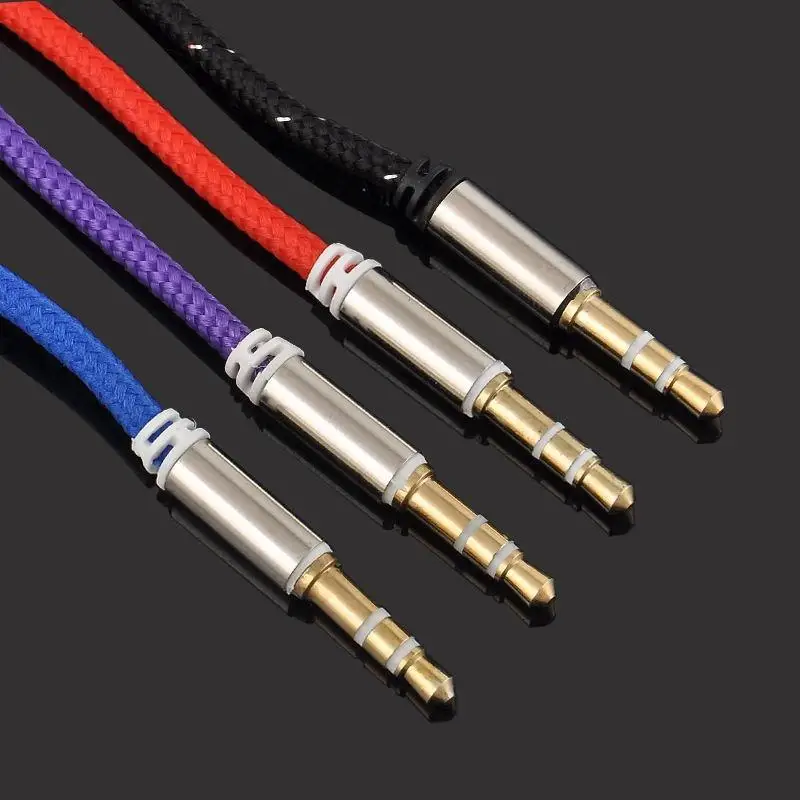 3.5mm Male To Male Car Aux Auxiliary Cord Knit Stereo Audio Cable Bluetooth Speaker for Mobile Phone Adapters for Iphone Xiaomi
3.5mm Male To Male Car Aux Auxiliary Cord Knit Stereo Audio Cable Bluetooth Speaker for Mobile Phone Adapters for Iphone Xiaomi