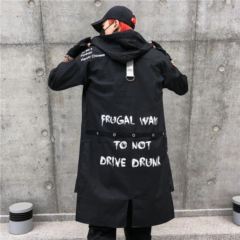 Wind Coat Summer Autumn Street Devil Medium Long Jacket Hip Hop Men's Black Extended Joker Jacket Top
Wind Coat Summer Autumn Street Devil Medium Long Jacket Hip Hop Men's Black Extended Joker Jacket Top