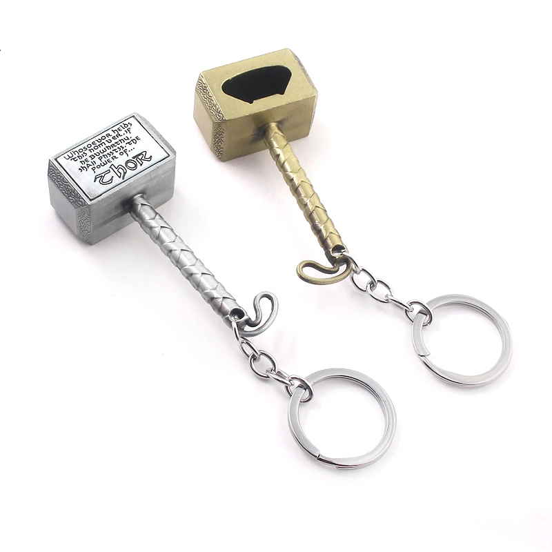 Wholesale 20pcs Thor Hammer Beer Bottle Opener Keychain Marvel Avengers Multifunction Keyring Jewelry
Wholesale 20pcs Thor Hammer Beer Bottle Opener Keychain Marvel Avengers Multifunction Keyring Jewelry