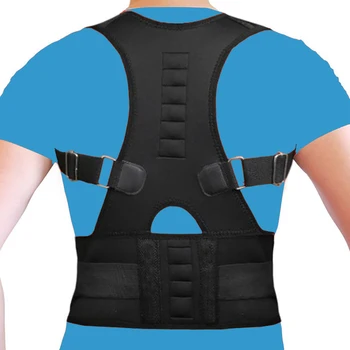 Best Make Magnetic Therapy Posture Corrector Brace Shoulder Back Support Back Straightener Treatment of Scoliosis Pain XL B002-1
Best Make Magnetic Therapy Posture Corrector Brace Shoulder Back Support Back Straightener Treatment of Scoliosis Pain XL B002-1
