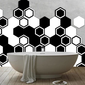 10pcs/set 3D Hexagon Black White Bathroom Wall Stickers Tile Floor Sticker Waterproof Anti-Slip Art Decal Home Decor 20x23cm
10pcs/set 3D Hexagon Black White Bathroom Wall Stickers Tile Floor Sticker Waterproof Anti-Slip Art Decal Home Decor 20x23cm