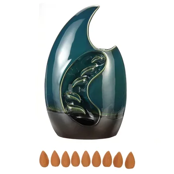 Waterfall Incense Burner Backflow Aromatherapy Furnace Incense Holder Aromatic Home Office Incense Crafts w/10 Cones
Waterfall Incense Burner Backflow Aromatherapy Furnace Incense Holder Aromatic Home Office Incense Crafts w/10 Cones