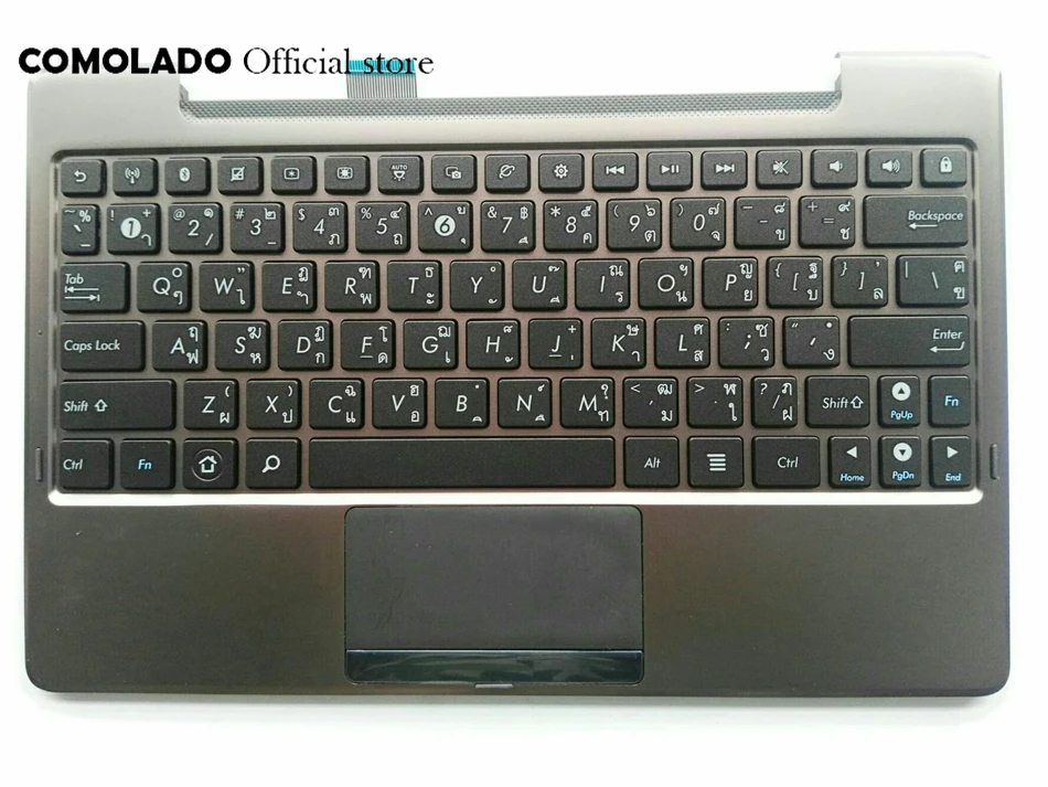 TI Thailan Laptop Keyboard For ASUS TF101 TF201 TF201T TF700T palmrest Upper cover Keyboard TI Layout
TI Thailan Laptop Keyboard For ASUS TF101 TF201 TF201T TF700T palmrest Upper cover Keyboard TI Layout