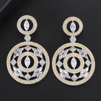 GODKI Luxury Round Shape Dangle Earrings For Women Wedding SeaBlue Cubic Zircon Crystal CZ Dubai Bridal Earrings Fashion Jewelry
GODKI Luxury Round Shape Dangle Earrings For Women Wedding SeaBlue Cubic Zircon Crystal CZ Dubai Bridal Earrings Fashion Jewelry