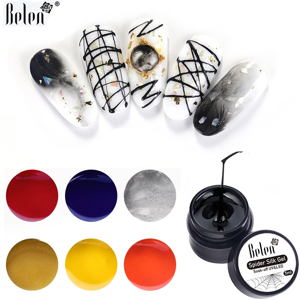 Belen Silk Spider Drawing Nail Gel DIY UV Gel Varnish Pointing To Line Painting Decoration Pulling For Nail Polish Art Lacquer
Belen Silk Spider Drawing Nail Gel DIY UV Gel Varnish Pointing To Line Painting Decoration Pulling For Nail Polish Art Lacquer