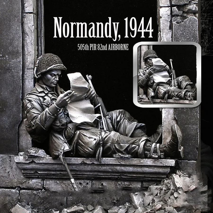 Unpainted Kit 1/28 170mm Normandy, 1944 with base figure Historical Figure Resin Kit
Unpainted Kit 1/28 170mm Normandy, 1944 with base figure Historical Figure Resin Kit