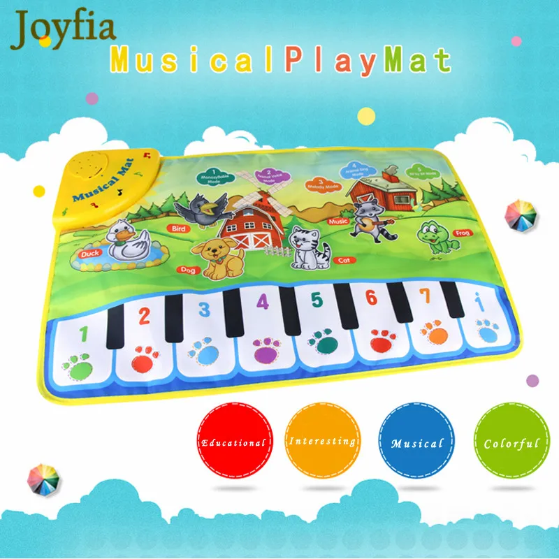 60x37CM Baby Musical Carpet Kids Play Mat Girls Boys Cute Animal Musical Play Mat Electronic Educational Toys for Children [
60x37CM Baby Musical Carpet Kids Play Mat Girls Boys Cute Animal Musical Play Mat Electronic Educational Toys for Children [