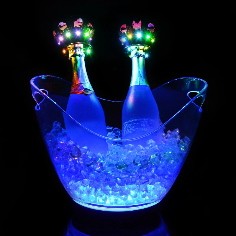 Wholesale Chargeable LED Ice Bucket 4L Large Champagne Beer Wine Cooler Ice Holder Single/Colorful Changing Lighted LED Ice Tub
Wholesale Chargeable LED Ice Bucket 4L Large Champagne Beer Wine Cooler Ice Holder Single/Colorful Changing Lighted LED Ice Tub