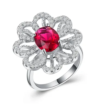 Ruby ring gold Plated 925 Silver Ring Lucky Flower Diamond Ring Zircon treasure ring Rose golden jade crystal Indian B1115
Ruby ring gold Plated 925 Silver Ring Lucky Flower Diamond Ring Zircon treasure ring Rose golden jade crystal Indian B1115