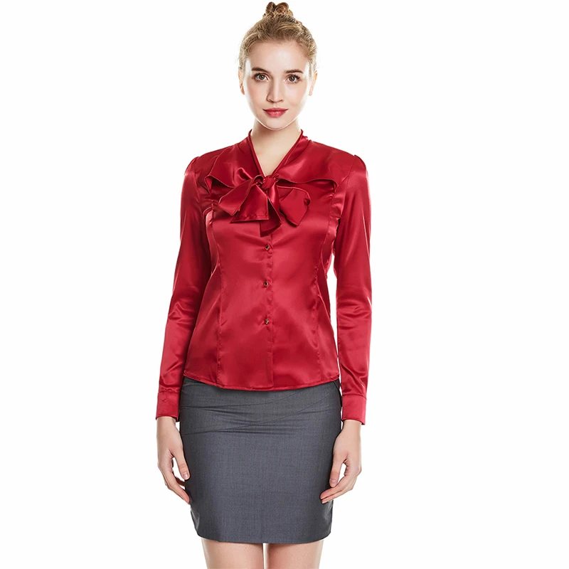 ePacket shipping Bow Design Lady Formal Career Blouses Shirts OL Style Women Long Sleeve Tops Plus Size S-4XL
ePacket shipping Bow Design Lady Formal Career Blouses Shirts OL Style Women Long Sleeve Tops Plus Size S-4XL