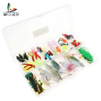 106pcs/set Multi Fishing Lure Kit Mixed Hard Soft Bait Tackle Box with Artificias Minnow Crank Popper VIB Sequins Wobbler Frog
106pcs/set Multi Fishing Lure Kit Mixed Hard Soft Bait Tackle Box with Artificias Minnow Crank Popper VIB Sequins Wobbler Frog