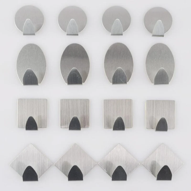 High Quality stainless steel sticky hooks For Kitchen Bathroom Tower Holder coat Hanger organizer self-adhesive wall hook
High Quality stainless steel sticky hooks For Kitchen Bathroom Tower Holder coat Hanger organizer self-adhesive wall hook
