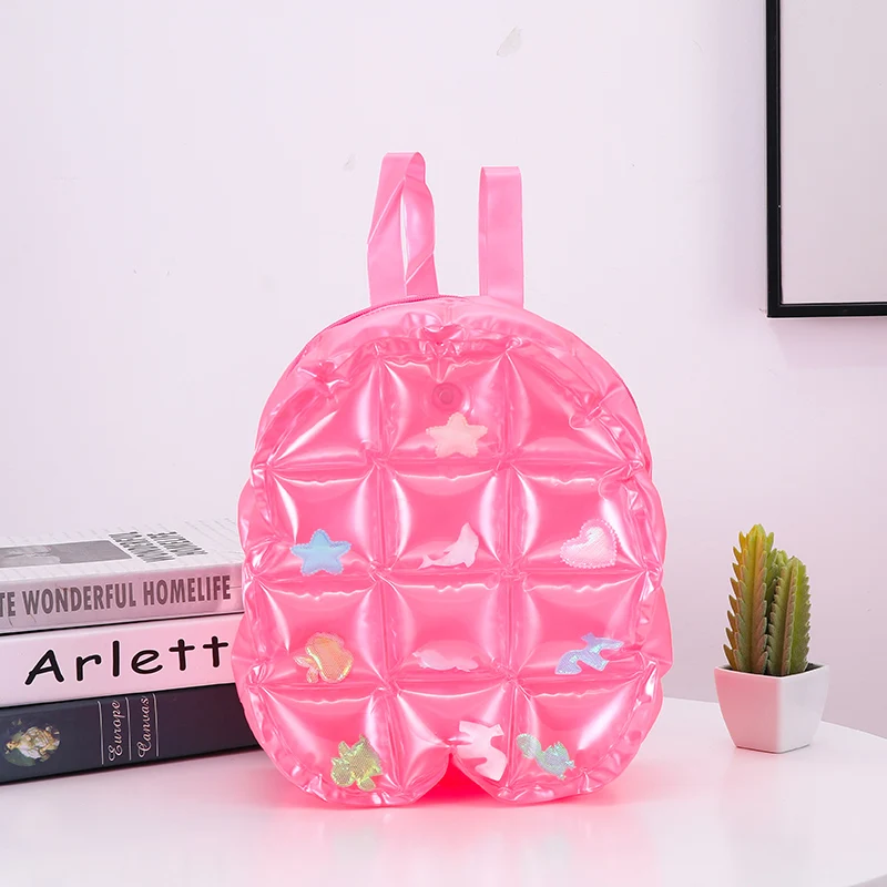 Inflated School Bags Children Space Backpack Summer PVC Waterproof Beach Bag Girls Boy Travel Lattice Shoulder Bag Shell Mochila
Inflated School Bags Children Space Backpack Summer PVC Waterproof Beach Bag Girls Boy Travel Lattice Shoulder Bag Shell Mochila