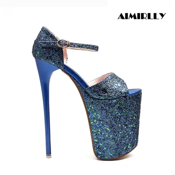Aimirlly Women Shoes Peep Toe Cover Heel Sky High Heels Platform Sandals Glitter Buckle Strap Ladies Party Clubwear Sexy Heels
Aimirlly Women Shoes Peep Toe Cover Heel Sky High Heels Platform Sandals Glitter Buckle Strap Ladies Party Clubwear Sexy Heels