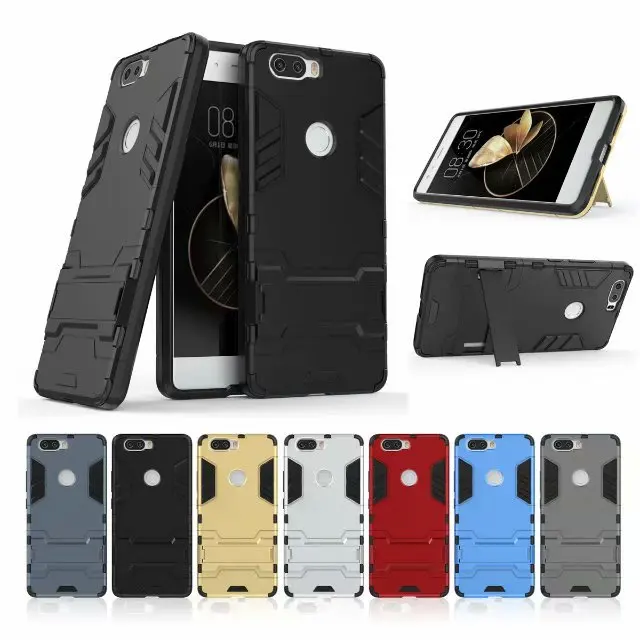 

For ZTE Nubia Z17 Mini Hybrid Silicone PC Rugged Armor Back Cover for Nubia Z17S Z17 MiniS V18 Shockproof Stand Case For Z17S