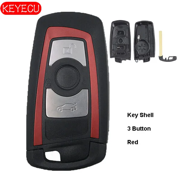 Keyecu Replacement Smart Remote Key Shell Case 3 Button for BMW CAS4 1 3 5 7 Series 2009-2016 YGOHUF5662 Uncut HU100R Red
Keyecu Replacement Smart Remote Key Shell Case 3 Button for BMW CAS4 1 3 5 7 Series 2009-2016 YGOHUF5662 Uncut HU100R Red