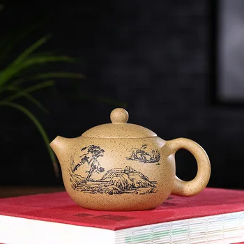 Yixing recommended quality goods manual famous ore sesame mud xi shi pot of kung fu tea tea set wholesale
Yixing recommended quality goods manual famous ore sesame mud xi shi pot of kung fu tea tea set wholesale