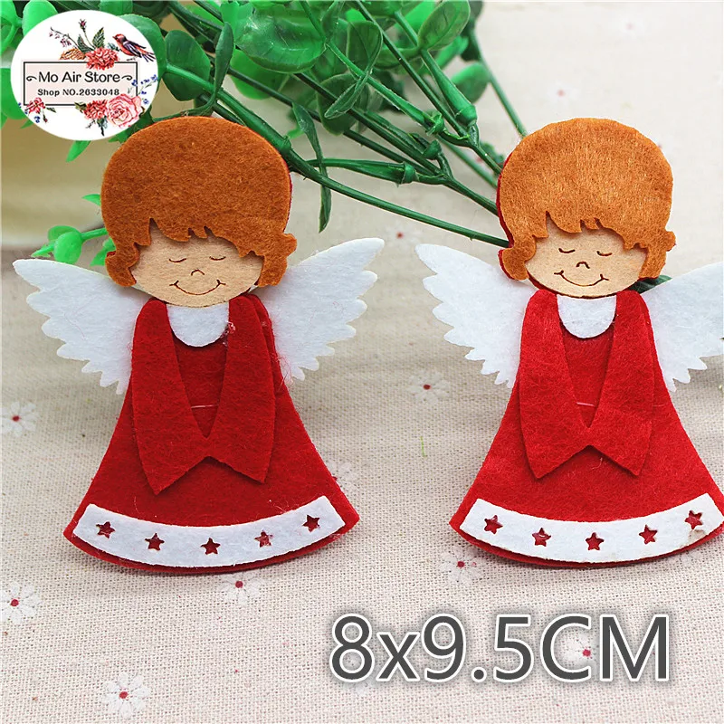 8x9.5CM 5pcs Non-woven Patches Christmas Angel Felt Appliques For Clothes Sewing Supplies DIY Craft Ornament
8x9.5CM 5pcs Non-woven Patches Christmas Angel Felt Appliques For Clothes Sewing Supplies DIY Craft Ornament