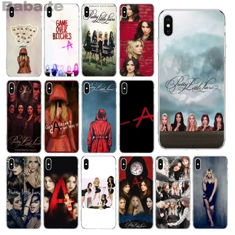 Babaite Pretty Little Liars PLL TV Show TPU Soft Silicone Phone Case Cover for Apple iPhone 8 7 6 6S Plus X XS MAX 5 5S SE XR
Babaite Pretty Little Liars PLL TV Show TPU Soft Silicone Phone Case Cover for Apple iPhone 8 7 6 6S Plus X XS MAX 5 5S SE XR