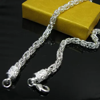 N048 Men N925 Sterling Silver color Dragon Head Chain Necklace 6mm 20 "Wholesale Trade N925 Silver color Jewelry
N048 Men N925 Sterling Silver color Dragon Head Chain Necklace 6mm 20 "Wholesale Trade N925 Silver color Jewelry