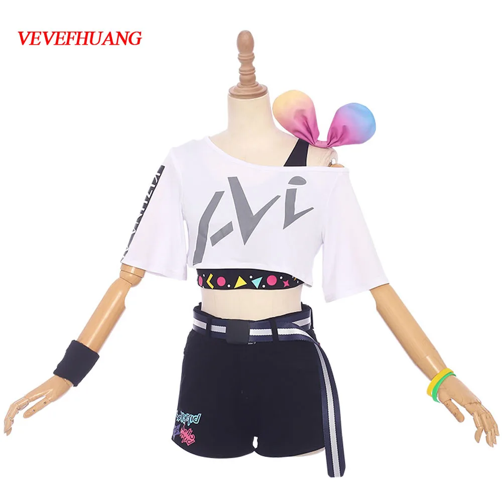 VEVEFHUANG Kizuna AI A.I.Channel Youtuber The First Anniversary Dress Uniform Tops Shorts Outfit Cosplay Summer Costumes Hallowe
VEVEFHUANG Kizuna AI A.I.Channel Youtuber The First Anniversary Dress Uniform Tops Shorts Outfit Cosplay Summer Costumes Hallowe